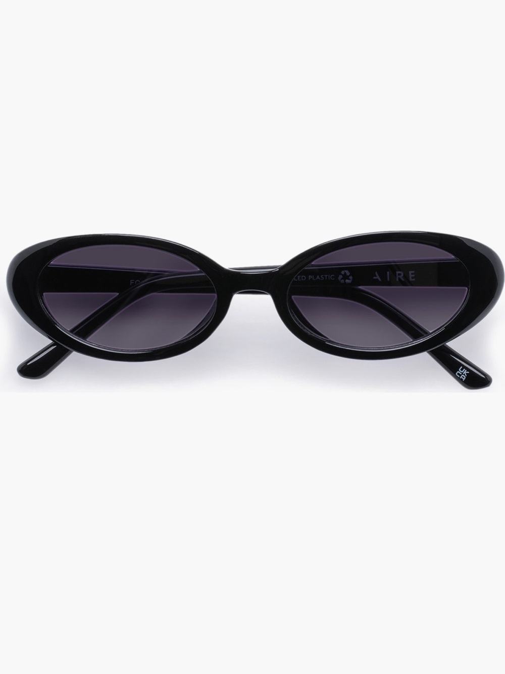 Aire Fornax 53mm Black Oval Sunglasses for Women